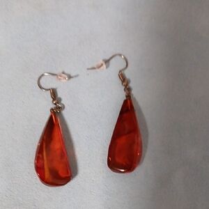 Elegant Brown Teardrop Earrings